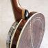 Rioga Deluxe tenor banjo with burl walnut resonator